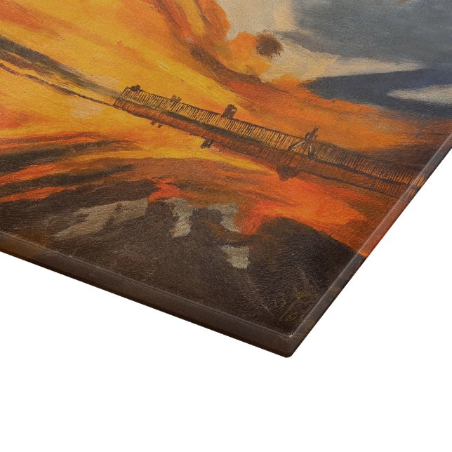 Tabla De Cortar Pintura de Scripps Pier, La Jolla, CA (Borde)