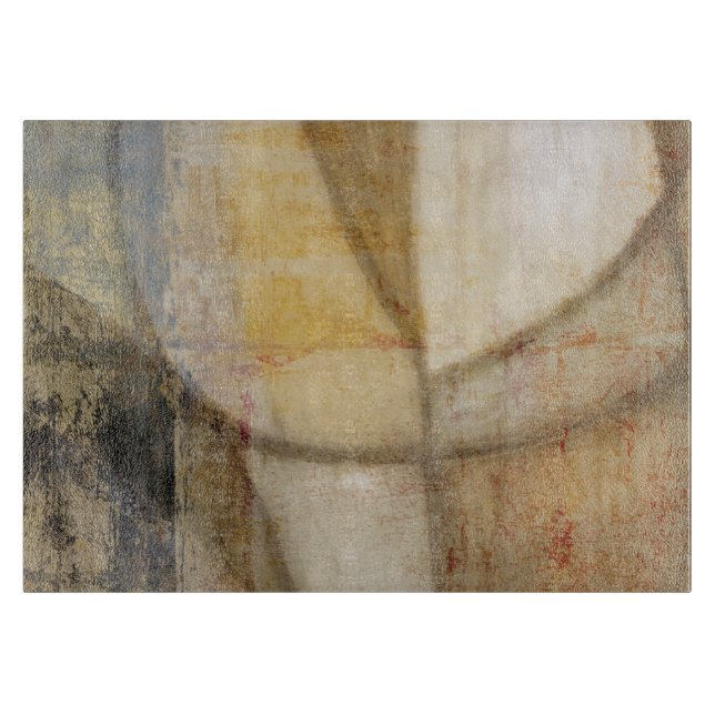 Tabla De Cortar Pintura de tonos de tierra en textura rígida (Anverso)