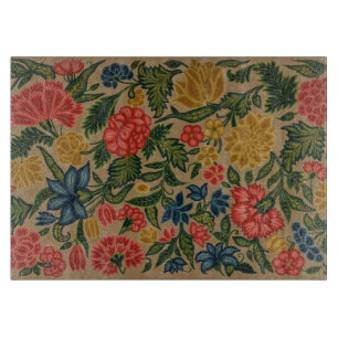 Tabla De Cortar Pintura del Jardín del Diseñador Floral Vintage