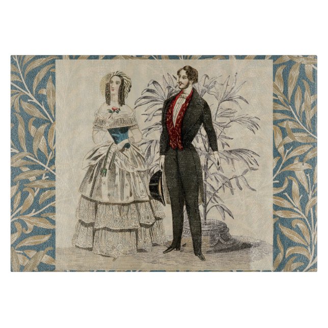 Tabla De Cortar Pintura del matrimonio Boda victoriano de 1844 (Anverso)
