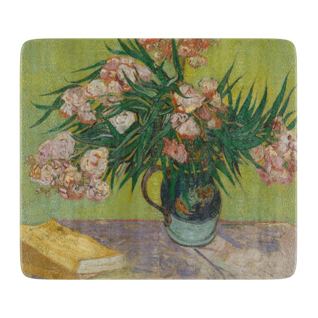 Tabla De Cortar Pintura floral de Vincent Van Gogh Oleander (Anverso)