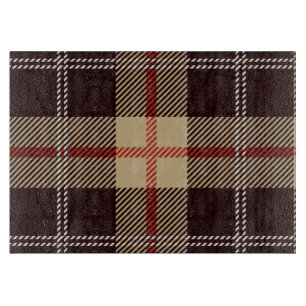 Tabla De Cortar Pintura geométrica escocesa de estilo paternal