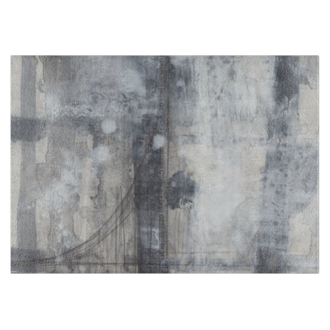 Tabla De Cortar Pintura gris contemporánea (Anverso)