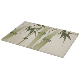 Tabla De Cortar Pintura oriental del estilo, ramas 2 del bambú