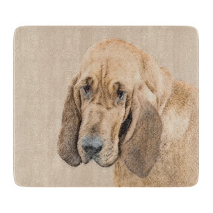 Tabla De Cortar Pintura Sangrienta - Arte Perro Original.