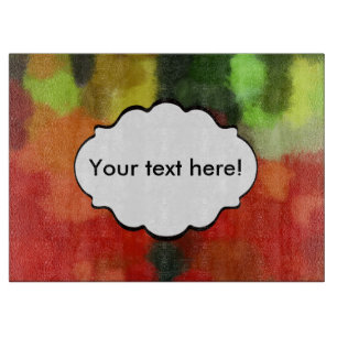 Tabla De Cortar Pintura verde roja