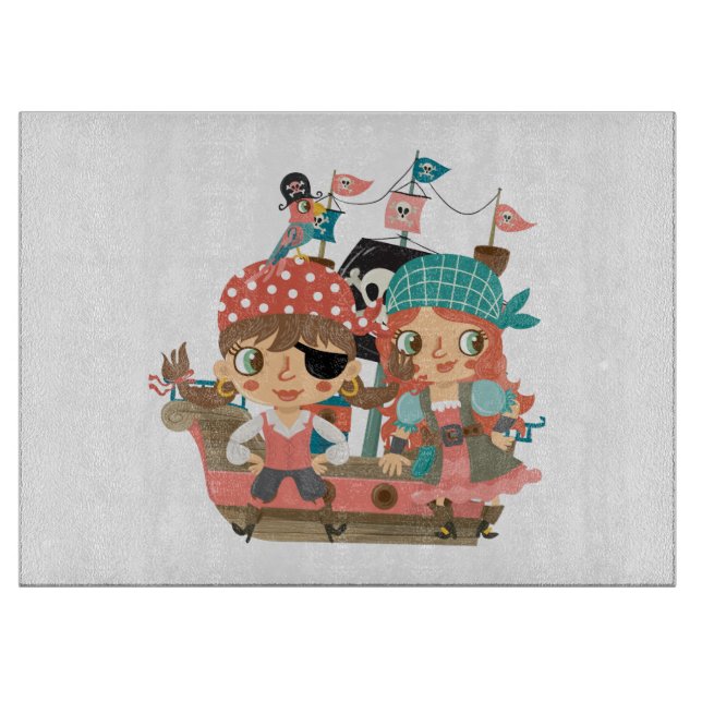 Tabla De Cortar Piratas femeninos (Anverso)