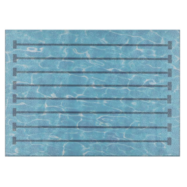 Tabla De Cortar Piscina Para Nadadores (Anverso)