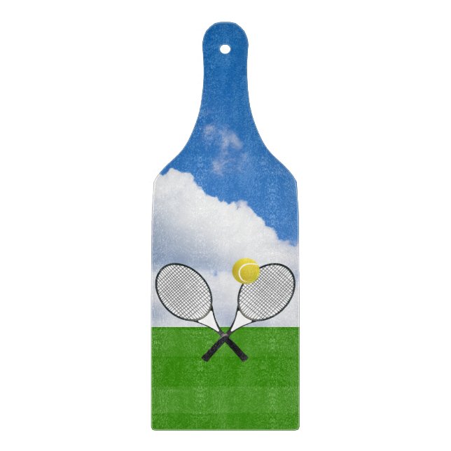Tabla De Cortar Pista de tenis y carritos de TENIS (Anverso)