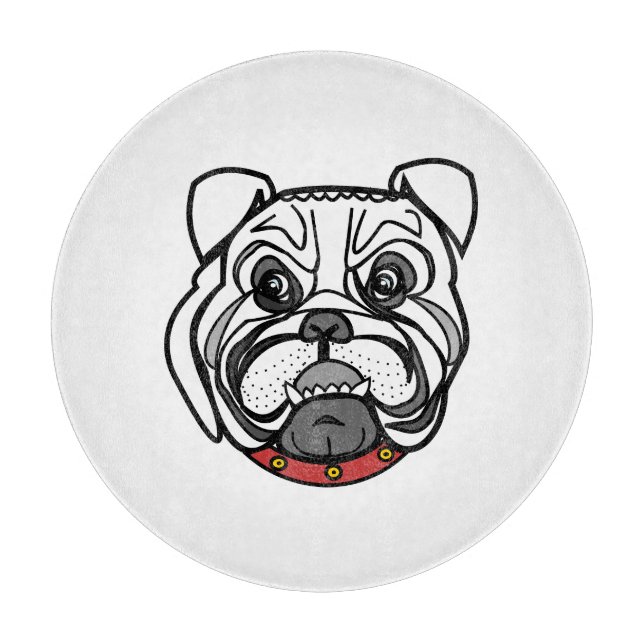 Tabla De Cortar Pit bull Dog Cutting Board (Anverso)