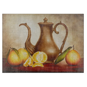 Tabla De Cortar Pitcher con Naranjas