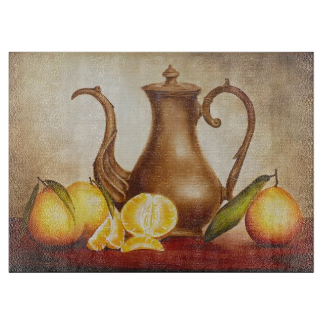 Tabla De Cortar Pitcher con Naranjas (Anverso)