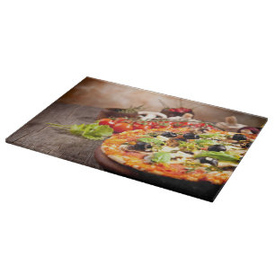 Tabla De Cortar Pizza italiana fresca
