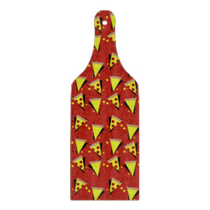 Tabla De Cortar Pizza Pepperoni Italiana Geométrica