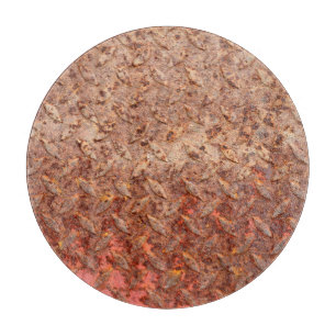 Tabla De Cortar Placa de acero rusto, textura metalizado gruesa.