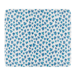 Tabla De Cortar Placa de corte cardíaco de color azul