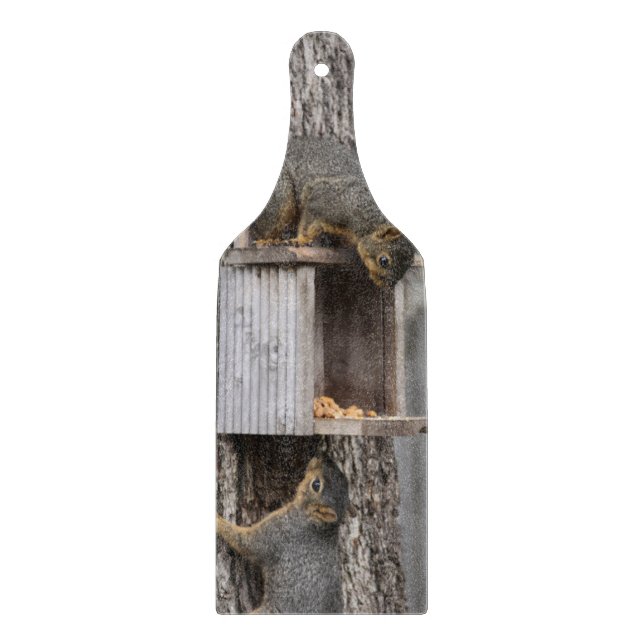 Tabla De Cortar Placa de corte de ardillas (Anverso)