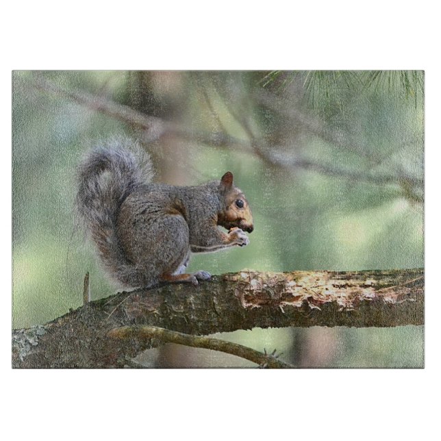 Tabla De Cortar Placa de corte de ardillas (Anverso)