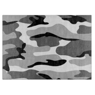 Tabla De Cortar Placa De Corte De Camuflaje Gris Y Negro