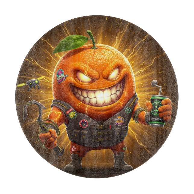 Tabla De Cortar Placa de corte de cítricos (Anverso)