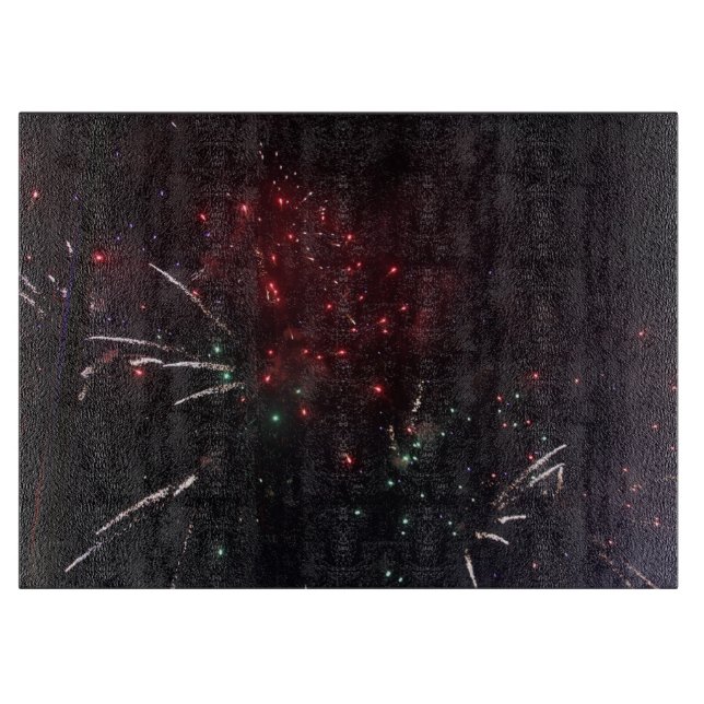 Tabla De Cortar Placa de corte de fuegos artificiales (Anverso)