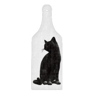 Tabla De Cortar Placa de corte de gato negro
