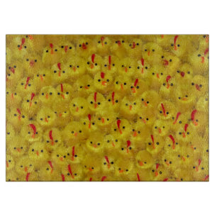 Tabla De Cortar Placa de corte de pollo con patrón de chicles amar