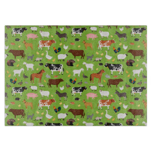 Tabla De Cortar Placa de corte de vidrio de estilo rural - Diseño