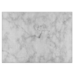 Tabla De Cortar Placa de corte de vidrio de mármol blanco de 15" x