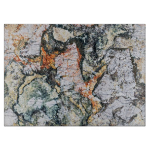 Tabla De Cortar Placa de corte de vidrio de patrón de piedra natur