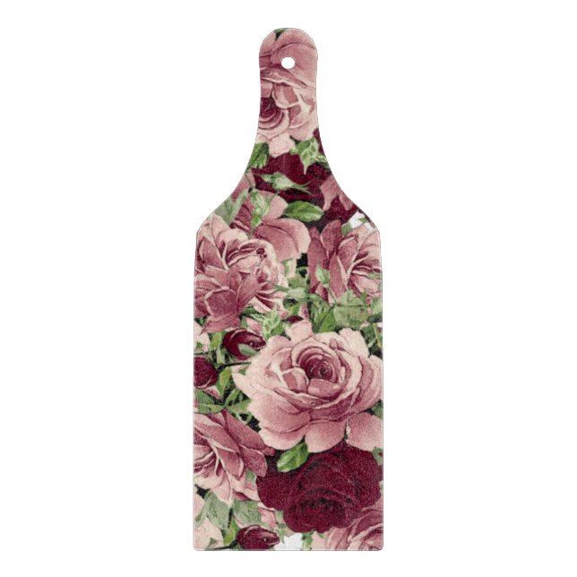 Tabla De Cortar Placa de corte de vidrio floral (Anverso)