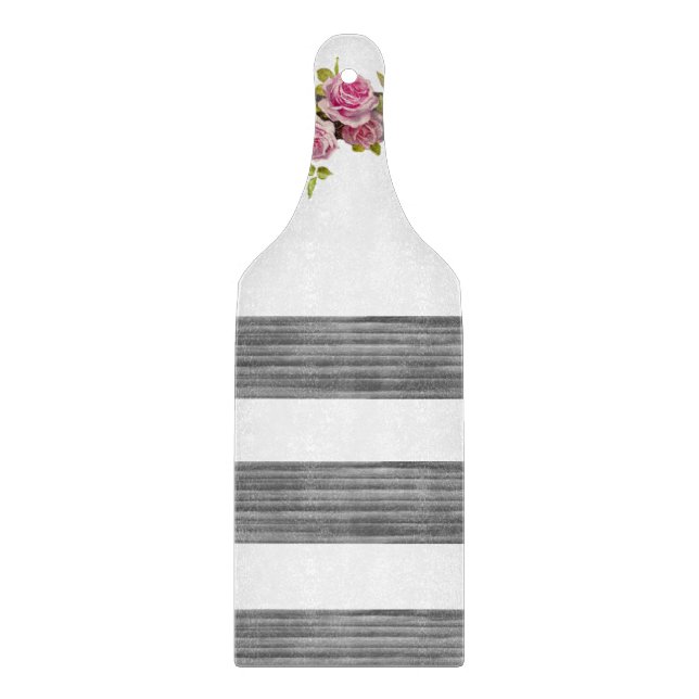 Tabla De Cortar Placa de corte de vidrio floral (Anverso)