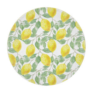 Tabla De Cortar Placa de corte de vidrio-Lemones
