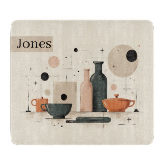 Tabla De Cortar Placa de corte de vidrio simplista personalizada