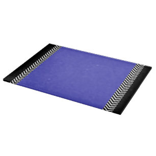 Tabla De Cortar Placa de corte de vidrio templado azul profundo