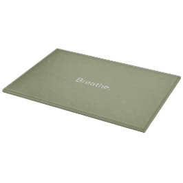 Tabla De Cortar Placa de corte de vidrio Zen Yoga verde 15" x11"