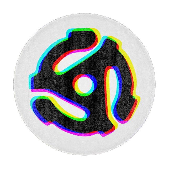 Tabla De Cortar Placa de corte del adaptador de registro de 45 rpm (Anverso)