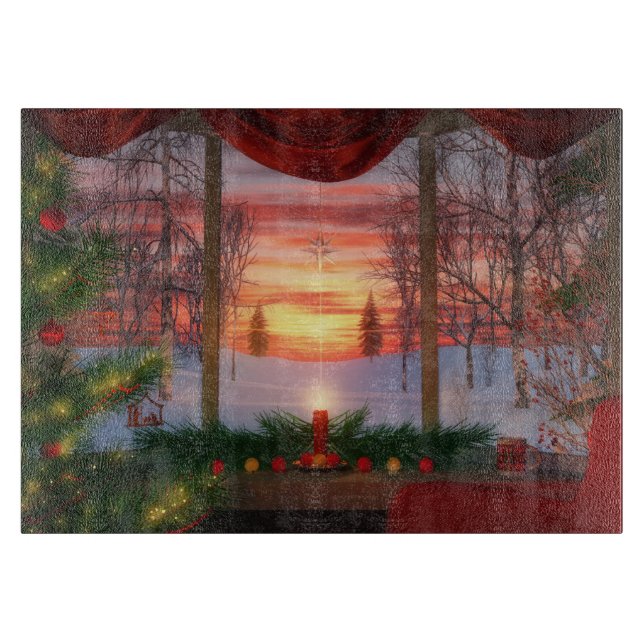 Tabla De Cortar Placa de corte diurno del cielo (Anverso)