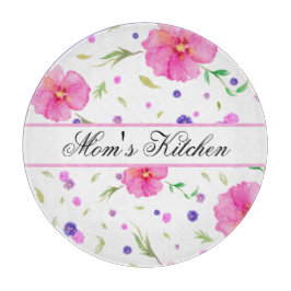 Tabla De Cortar Placa de corte floral acuática - Cocina Personaliz