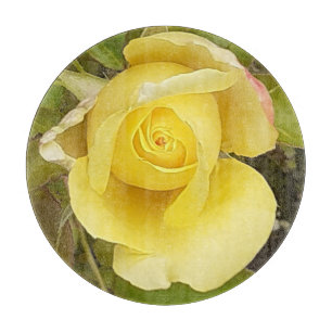 Tabla De Cortar Placa de corte Rosebud amarillo