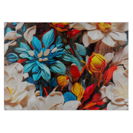 Tabla De Cortar Placa para cortar galore de flores silvestres