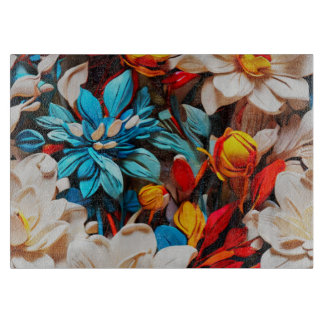 Tabla De Cortar Placa para cortar galore de flores silvestres