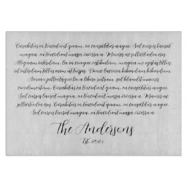 Tabla De Cortar Placa personalizada de cartón de vidrio para canci