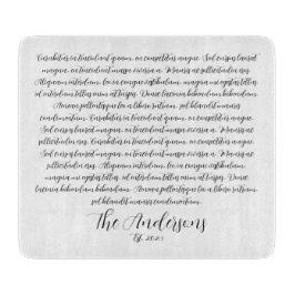 Tabla De Cortar Placa personalizada de cartón de vidrio para canci