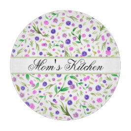 Tabla De Cortar Placa personalizada de corte de flores - Regalo de