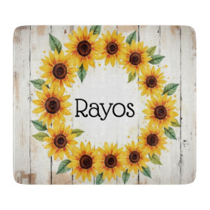 Tabla De Cortar Placa personalizada de corte de vidrio para flor d