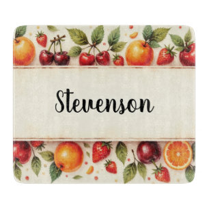 Tabla De Cortar Placa personalizada de corte de vidrio para fruta 