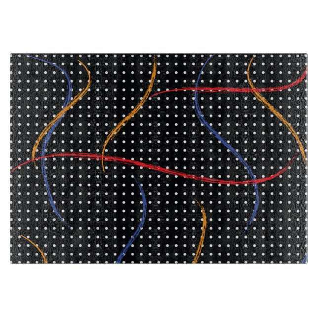 Tabla De Cortar Placa y puntos de pintura retro (Anverso)