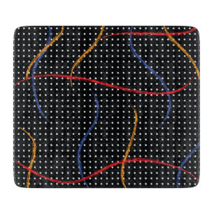 Tabla De Cortar Placa y puntos de pintura retro