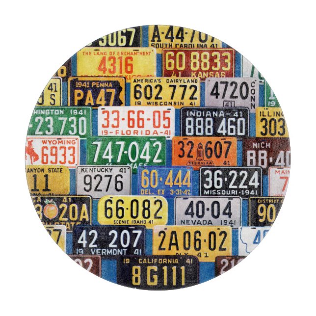 Tabla De Cortar Placas de licencia de H. Wilson Smith (Anverso)